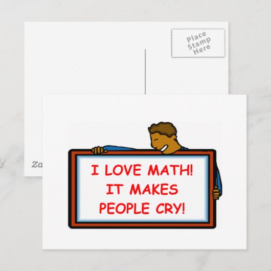 Mathematik Postkarte (Vorne/Hinten)