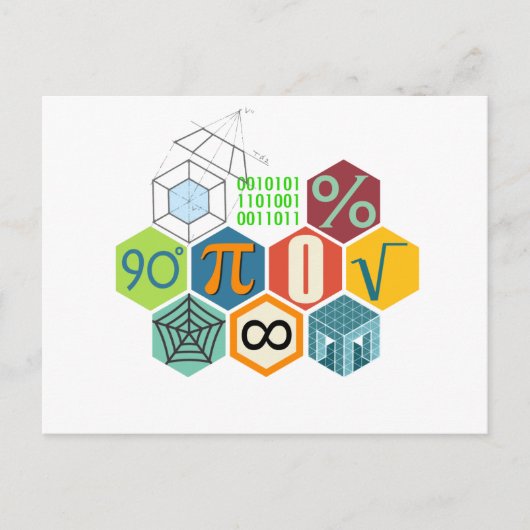 Mathematik Postkarte (Vorderseite)