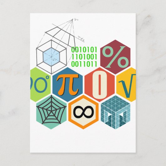 Mathematik Postkarte (Vorderseite)