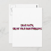 Mathematik Postkarte (Vorne/Hinten)