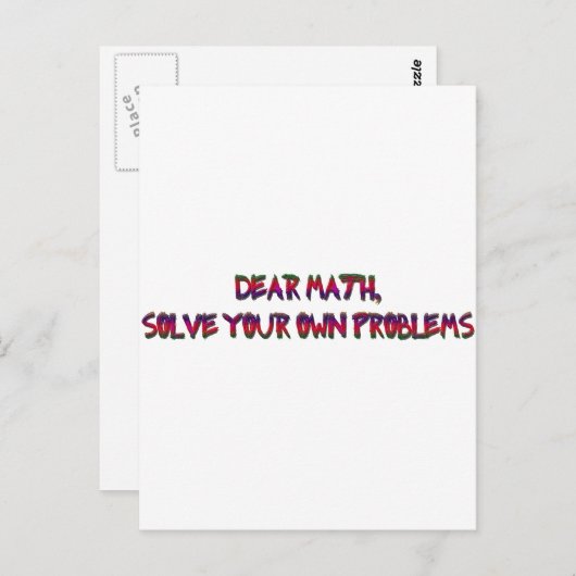 Mathematik Postkarte (Vorne/Hinten)