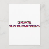 Mathematik Postkarte (Vorderseite)