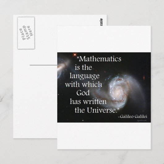 Mathematik Postkarte (Vorne/Hinten)