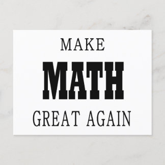 Mathematik-Postkarte für Mathematiker oder Lehrer  Feiertagspostkarte