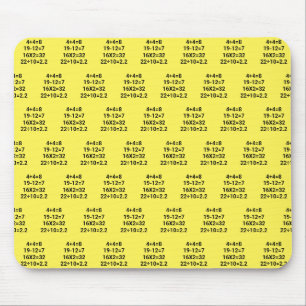 Mathematik Probleme bei gelb Mousepad