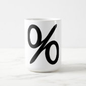 Mathematik Prozentualer Anteil der Symbol-Tasse Kaffeetasse (Mittel)