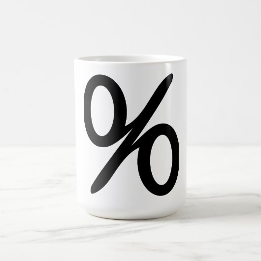 Mathematik Prozentualer Anteil der Symbol-Tasse Kaffeetasse (Mittel)