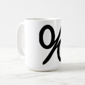 Mathematik Prozentualer Anteil der Symbol-Tasse Kaffeetasse (Vorderseite Links)