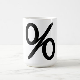 Mathematik Prozentualer Anteil der Symbol-Tasse Kaffeetasse