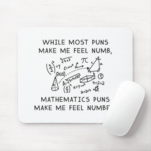 Mathematik Puns Mousepad (Mit Mouse)