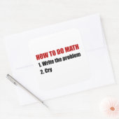 Mathematik Quadratischer Aufkleber (Umschlag)