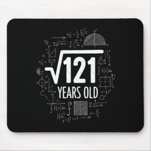 Mathematik Quadratwurzel 121 Jahre alt, lustige Ma Mousepad