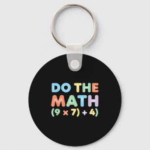 Mathematik rechnet, spielerisches Gleichungsdesign Schlüsselanhänger