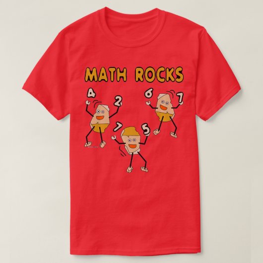 Mathematik Rocks Funny Mathematics T-Shirt (Design vorne)