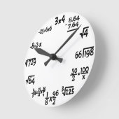 Mathematik Runde Wanduhr (Winkel)