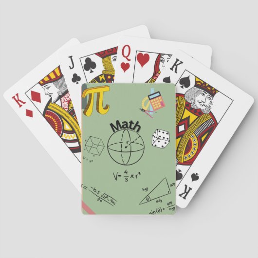 Mathematik Spielkarten (Rückseite)