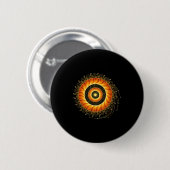 Mathematik Spirale Heilige Geometrie Fibonacci Man Button (Vorne & Hinten)