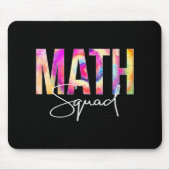 Mathematik Squad Gefärbte Krawatte zurück zur Schu Mousepad (Vorne)