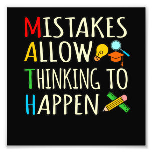 Mathematik Student Fistakes Mathematik Mathematik  Fotodruck