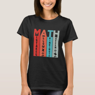 Mathematik Student School Matching Science Mathe L T-Shirt