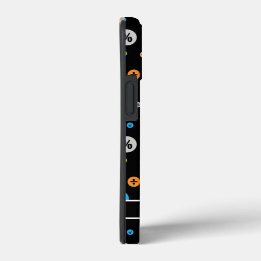 Mathematik Symbole in farbigen Kreisläufen Muster  Case-Mate iPhone Hülle (Rückseite / Rechts)