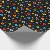 Mathematik Symbole in farbigen Kreisläufen Muster Geschenkpapier (Ecke)