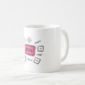 Mathematik-Symbole Schüler und Eltern Kaffeetasse (VorderseiteRechts)