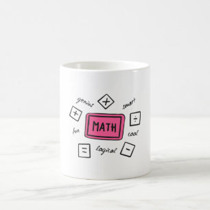 Mathematik-Symbole Schüler und Eltern Kaffeetasse