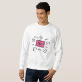 Mathematik-Symbole Schüler und Eltern Sweatshirt (Vorne ganz)