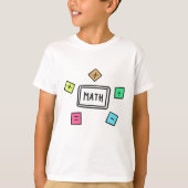 Mathematik-Symbole Schüler und Eltern T-Shirt (Vorderseite)