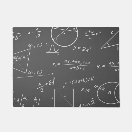 Mathematik-Tafel Fußmatte (Vorderseite)