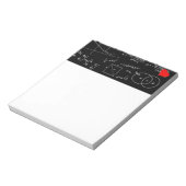 Mathematik-Tafel mit niedlichem 3D-Herz Notizblock (Rotiert)