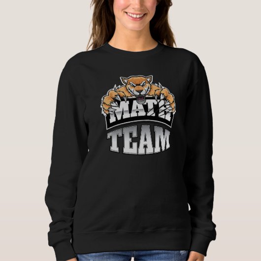 Mathematik Team Lehrer Schüler Jaguars Panthers Pu Sweatshirt (Vorderseite)