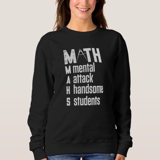 Mathematik-Thema für handwerkliche Studentin Funny Sweatshirt (Vorderseite)