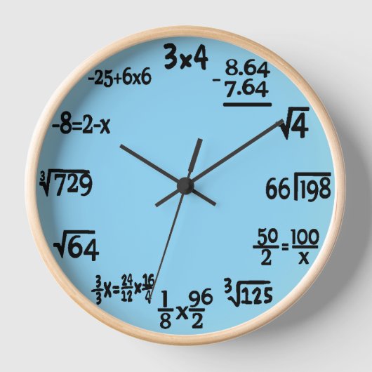 Mathematik Uhr (Vorderseite)