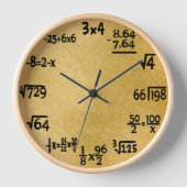Mathematik Uhr (Vorderseite)