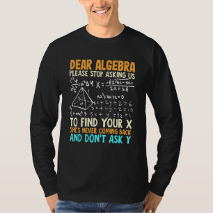 Mathematik- und Algebra- und Mathematik-Spaß T-Shirt
