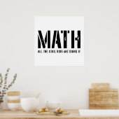 Mathematik und Coole Kinder Poster (Küche)