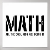 Mathematik und Coole Kinder Poster (Vorne)