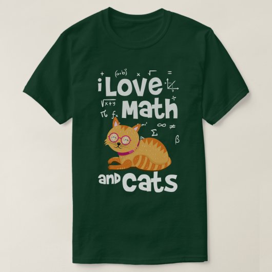 Mathematik und Katzen 1 T-Shirt (Design vorne)