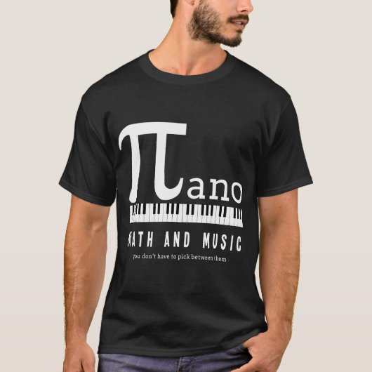 Mathematik und Musik Inspiriert T-Shirt (Vorderseite)