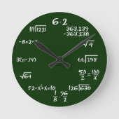 Mathematik und Physik-Uhr Runde Wanduhr (Vorderseite)