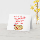 Mathematik und Pizza Karte (Gelbe Blume)