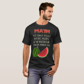 Mathematik- und Wassermelonenkalkulation T-Shirt (Vorne ganz)