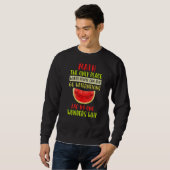 Mathematik- und Wassermelonenmathematikberechnungs Sweatshirt (Vorne ganz)