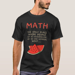 Mathematik- und Wassermelonenmathematikberechnungs T-Shirt