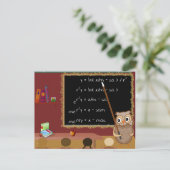 Mathematik-Weihnachtswunsch Feiertagspostkarte (Stehend Vorderseite)