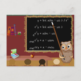 Mathematik-Weihnachtswunsch Feiertagspostkarte