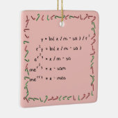 Mathematik-Weihnachtswunsch Keramikornament (Rechts)