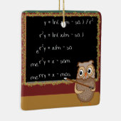 Mathematik-Weihnachtswunsch Keramikornament (Rechts)